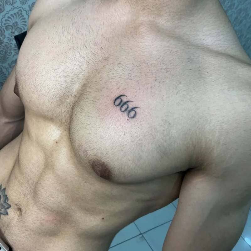 number-minimal-small-simple-chest-tattoo-men