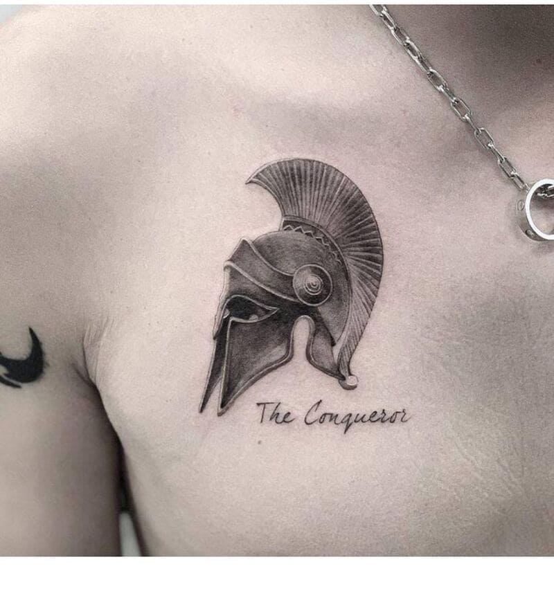 spartan-helmet-small-meaningful-chest-tattoo-men