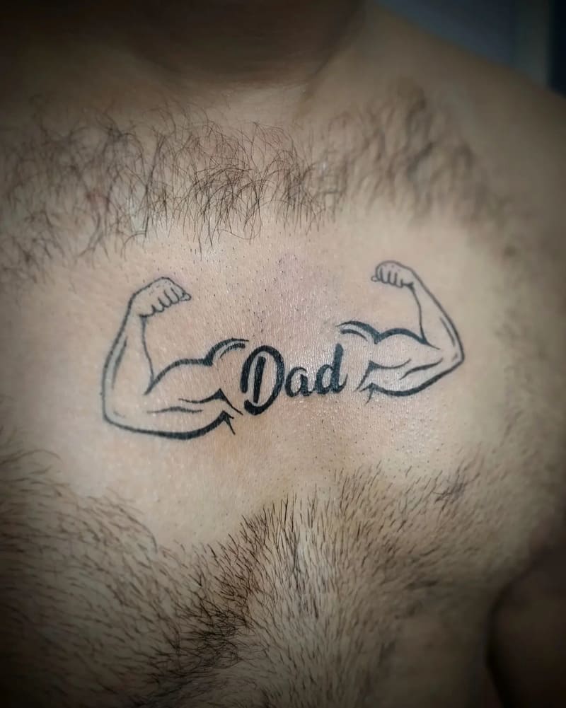 small-dad-muscle-chest-tattoo-men-funny